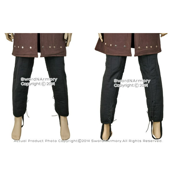 Functional Medieval Gambeson Leg Armour Cotton Padded Leggings